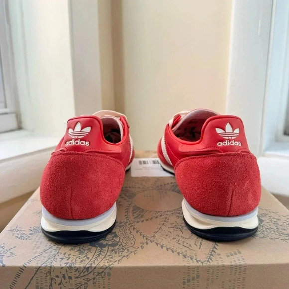 NWT Adidas Originals SL 72 Sneaker Shoes Women's in Red Scarlet White SL72 - Picture 9 of 11